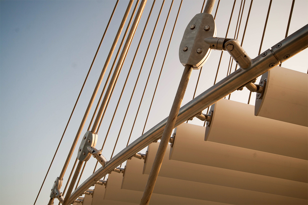 Lusail Pedestrian Bridges by Safdie Rabines Architects
